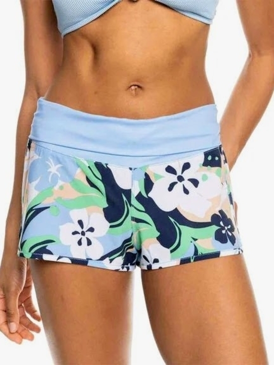 Roxy Pants - ROXY Blue Floral Board Shorts Women's Size S  NWT